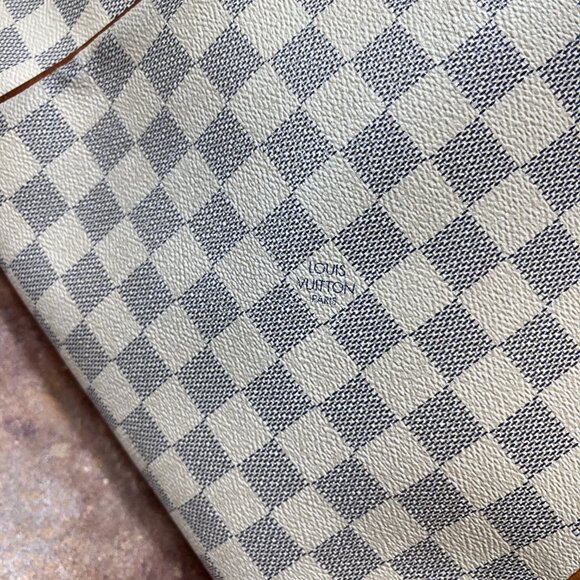 Louis Vuitton Totally MM Tote Bag Canvas Damier Azur Shoulder Bag - Picture 5 of 14